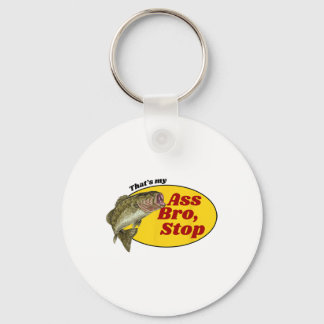 Naughty Shirt Adult Humour Fishing That's My Bro F Keychain
