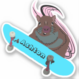 Naughty Squirrel #1028 Custom Name Skate