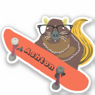 Naughty Squirrel #1033 Custom Name Skate