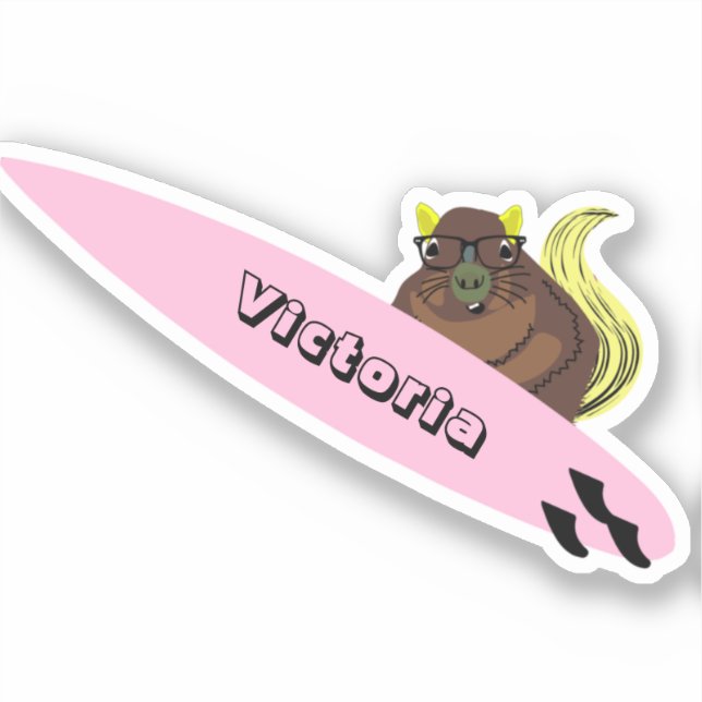 Naughty Squirrel #1056 Surfing (Front)