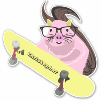 Naughty Squirrel #108 Skateboarding