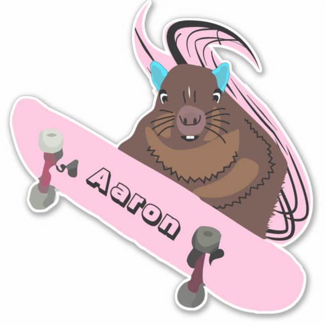 Naughty Squirrel #109 Skateboarding (Front)