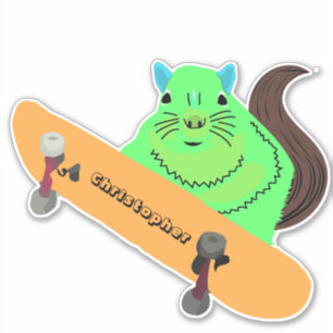 Naughty Squirrel #119 Skateboarding