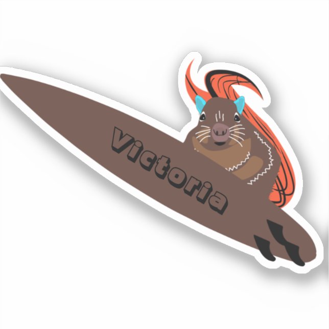 Naughty Squirrel #1209 Surfing (Front)