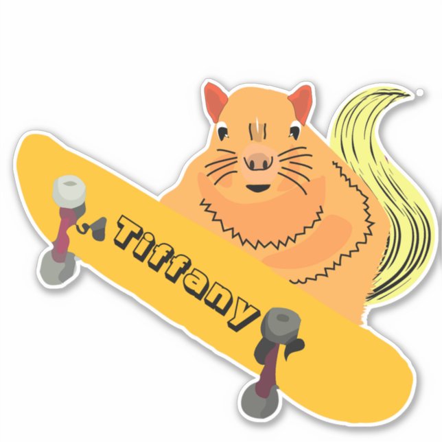Naughty Squirrel #125 Girls Name  (Front)