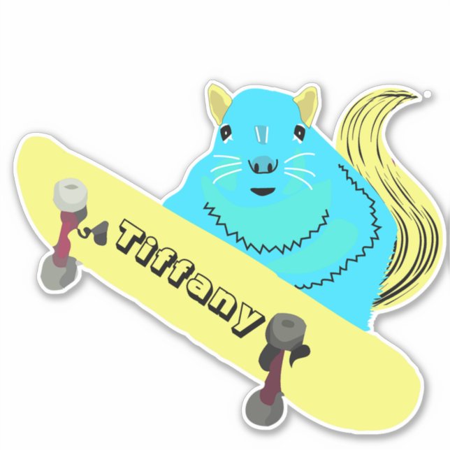 Naughty Squirrel #134 Girls Name  (Front)