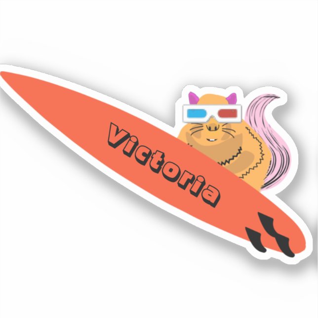 Naughty Squirrel #1423 Surfing (Front)