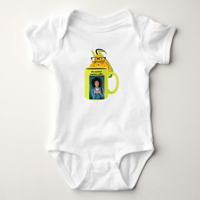 Naughty Squirrel #157 Baby Coffee Bodysuit (Front)