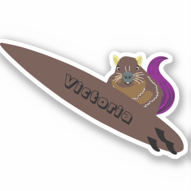 Naughty Squirrel #1599 Surfing (Front)