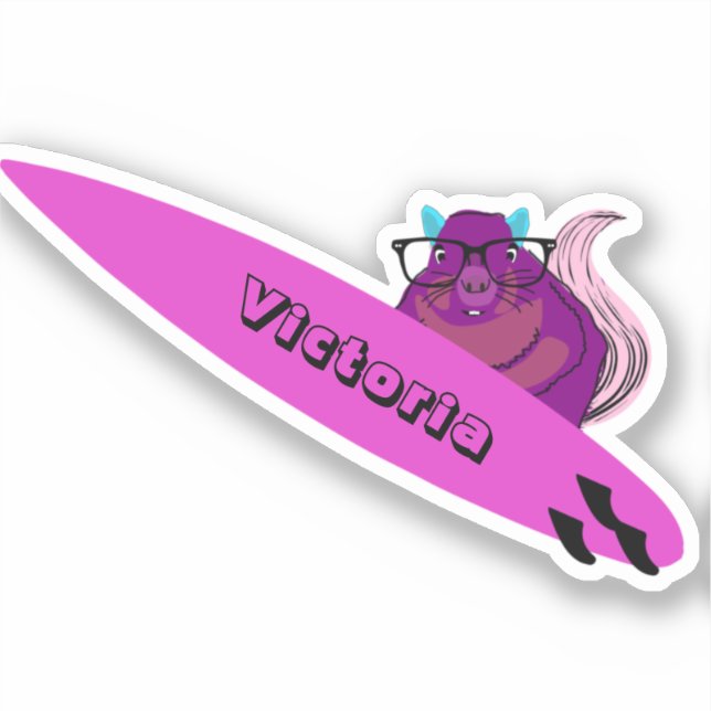 Naughty Squirrel #1636 Surfing (Front)