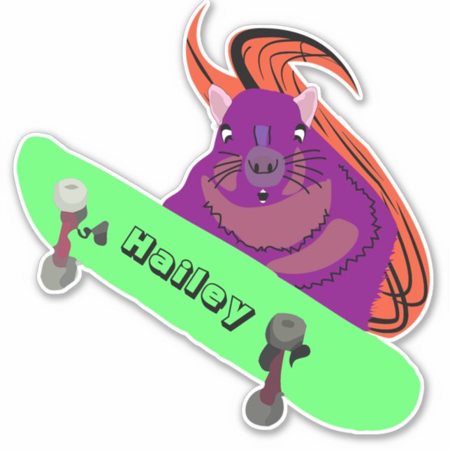 Naughty Squirrel #188 Hailey Skateboarding (Front)