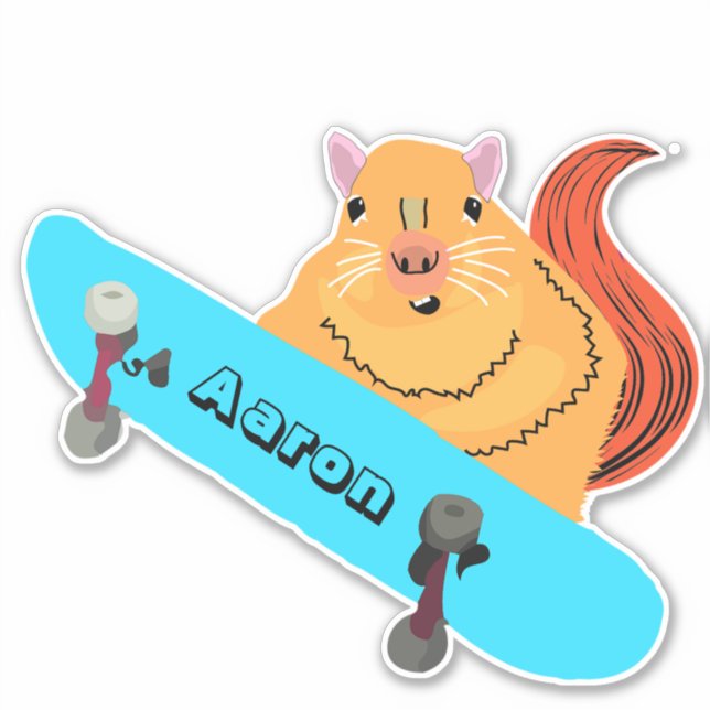 Naughty Squirrel #192 Skateboarding (Front)