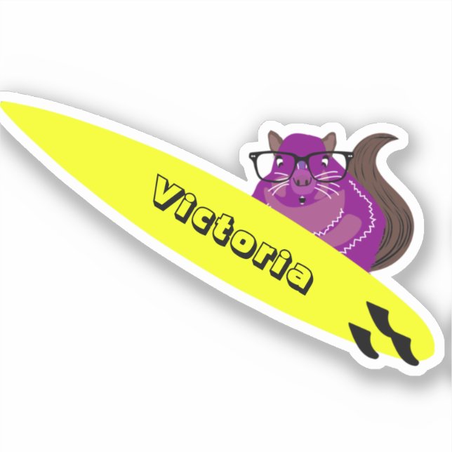Naughty Squirrel #2106 Surfing (Front)