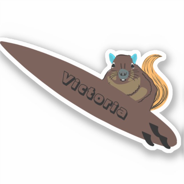 Naughty Squirrel #2302 Surfing (Front)