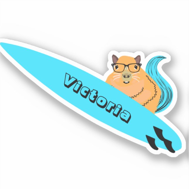 Naughty Squirrel #2355 Surfing (Front)