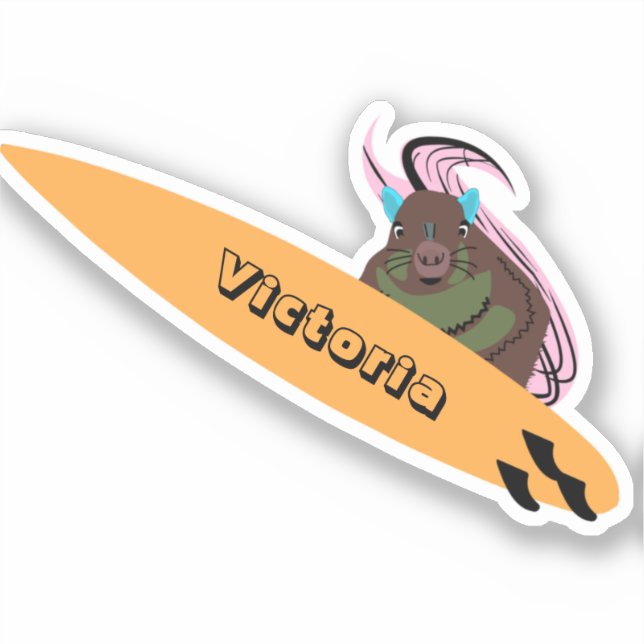 Naughty Squirrel #2443 Surfing (Front)