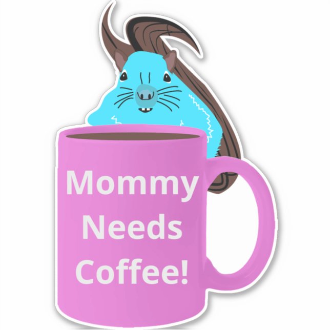 Naughty Squirrel #248 Coffee Cup (Front)