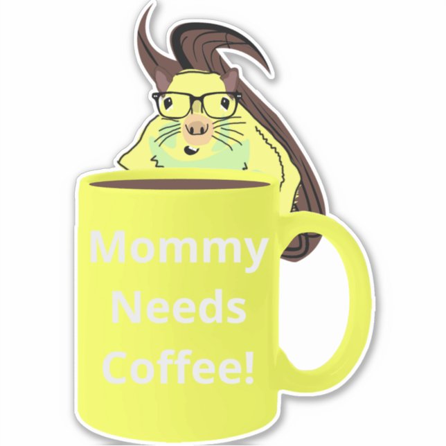 Naughty Squirrel #250 Coffee Cup (Front)