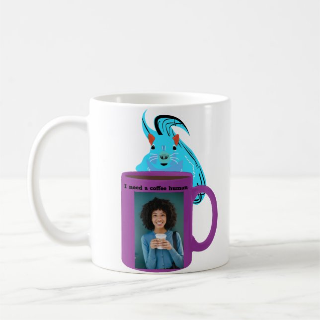 Naughty Squirrel #260 Coffee Human Mug (Left)