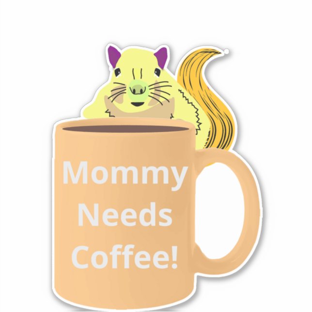 Naughty Squirrel #275 Coffee Cup (Front)