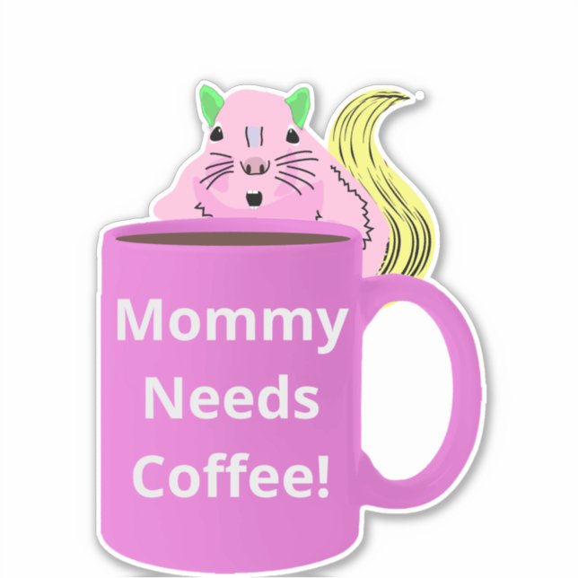 Naughty Squirrel #277 Coffee Cup (Front)
