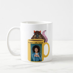 Naughty Squirrel #286 Coffee Human Mug