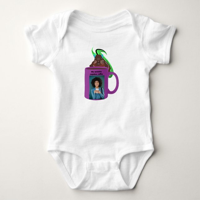 Naughty Squirrel #299 Baby Coffee Bodysuit (Front)
