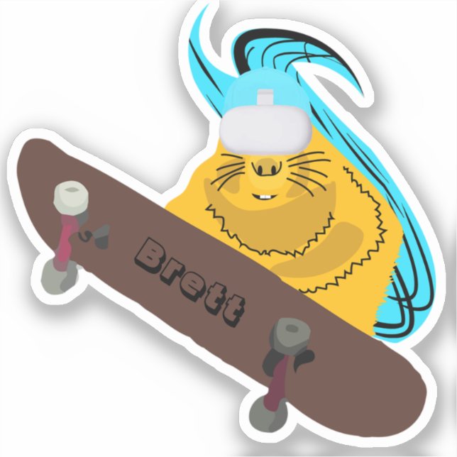 Naughty Squirrel #338 Brett Skateboarding (Front)