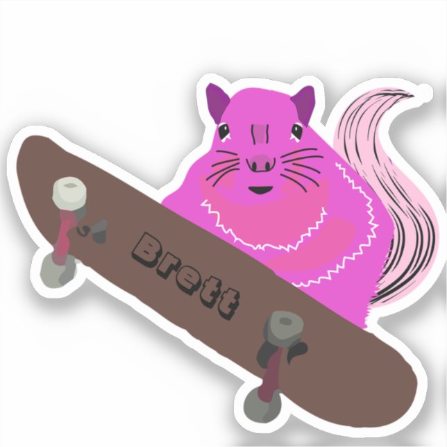 Naughty Squirrel #367 Brett Skateboarding (Front)