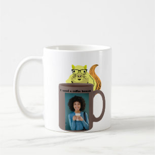 Naughty Squirrel #419 Coffee Human Mug