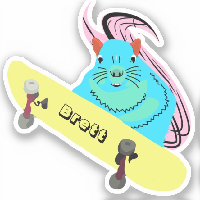 Naughty Squirrel #451 Brett Skateboarding (Front)