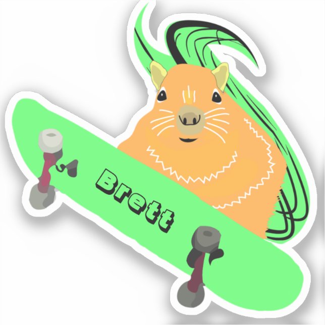 Naughty Squirrel #533 Brett Skateboarding (Front)