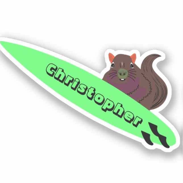 Naughty Squirrel #541 Surfing (Front)