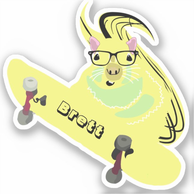 Naughty Squirrel #563 Brett Skateboarding (Front)