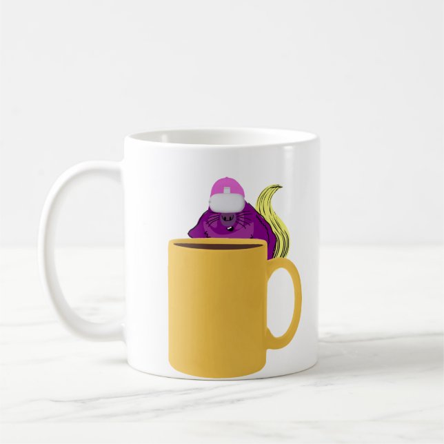 Naughty Squirrel #62 Coffee Mug (Left)