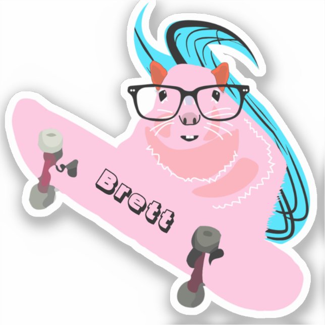 Naughty Squirrel #633 Brett Skateboarding (Front)