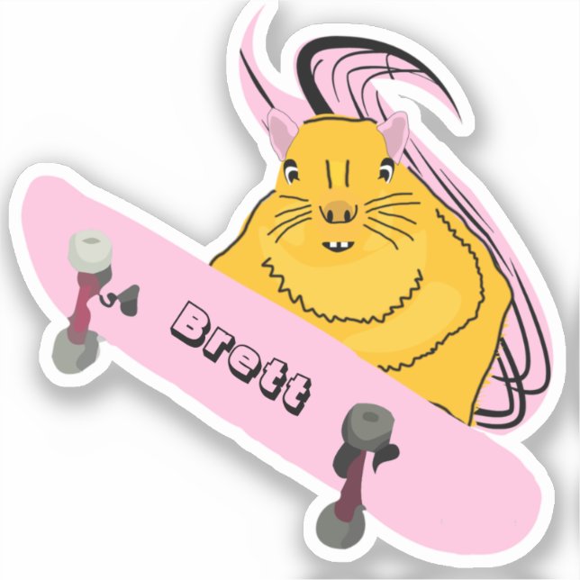 Naughty Squirrel #734 Brett Skateboarding (Front)