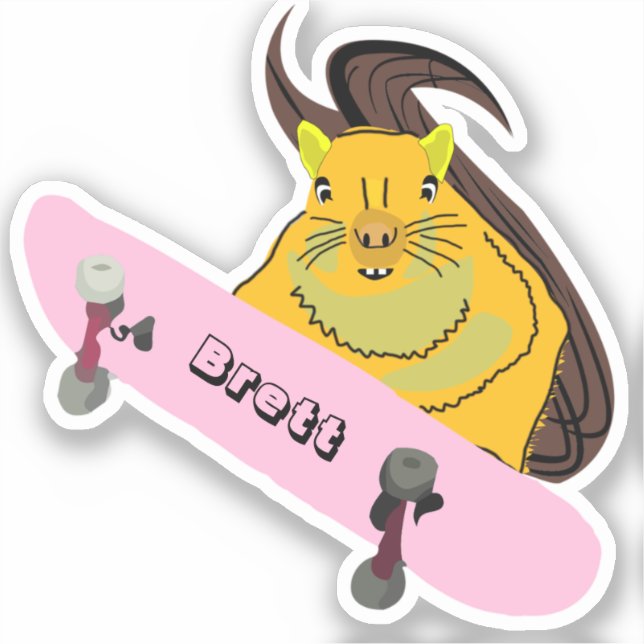 Naughty Squirrel #912 Brett Skateboarding (Front)