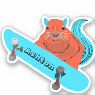 Naughty Squirrel #974 Custom Name Skate