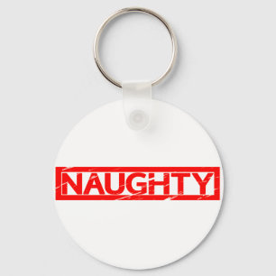 Naughty Stamp Keychain