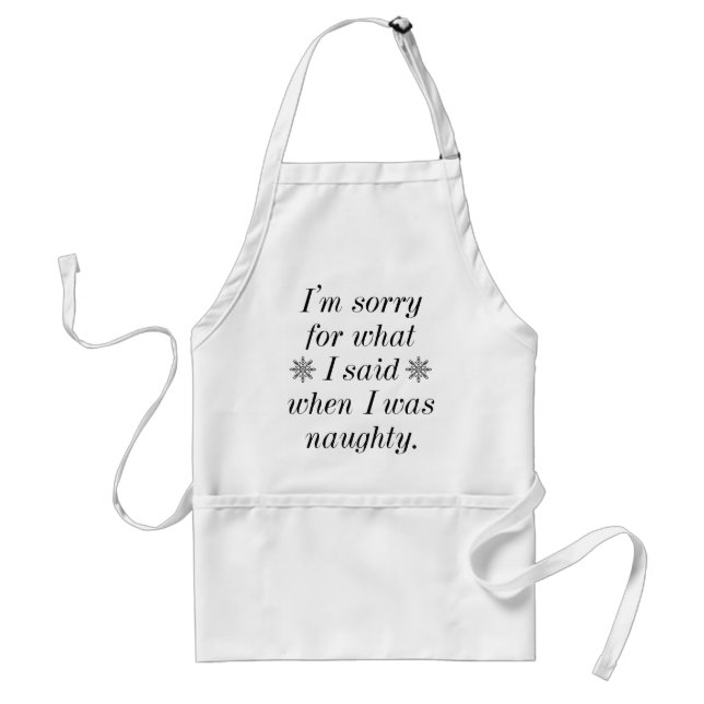 Naughty Standard Apron (Front)