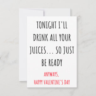 Naughty Valentines carte de jour pour lui & elle