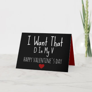 Naughty Valentines Day Card for Boyfriend - Funny