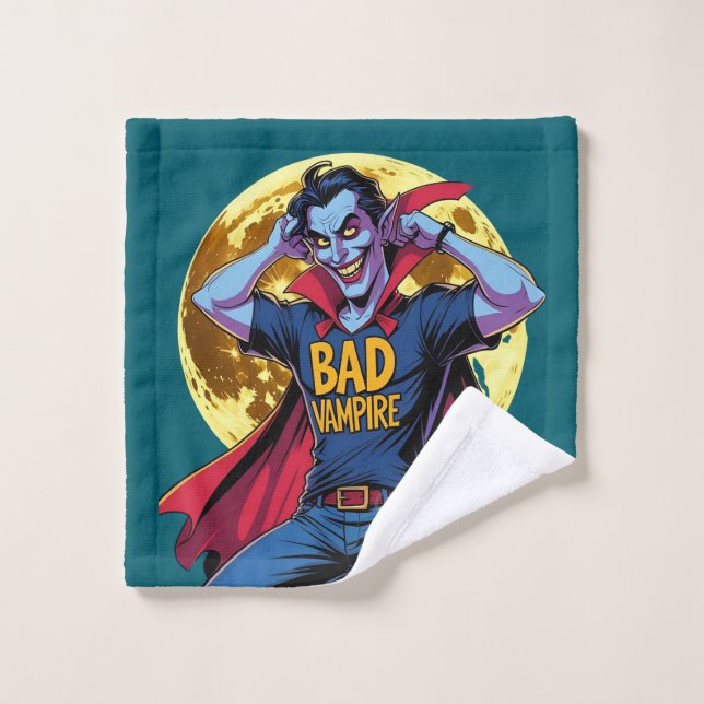 Naughty vampire wash cloth (Wash Cloth)