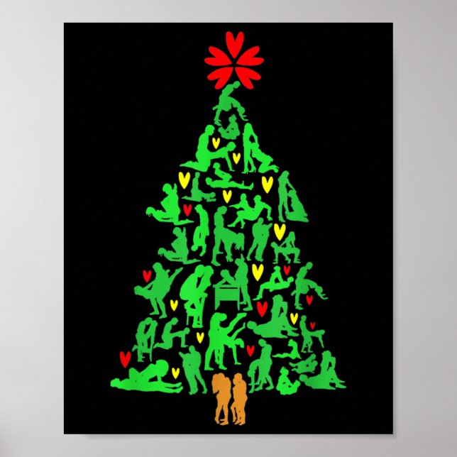 Naughty Xmas Ornaments Kamasutra Adult Humour Chri Poster (Front)