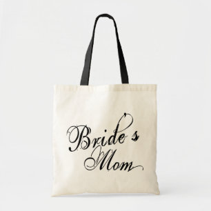 Naughy Grunge Script - Bride's Mom Black Tote Bag
