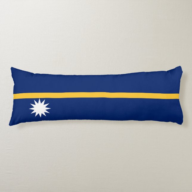 Nauru Flag Body Pillow (Front)