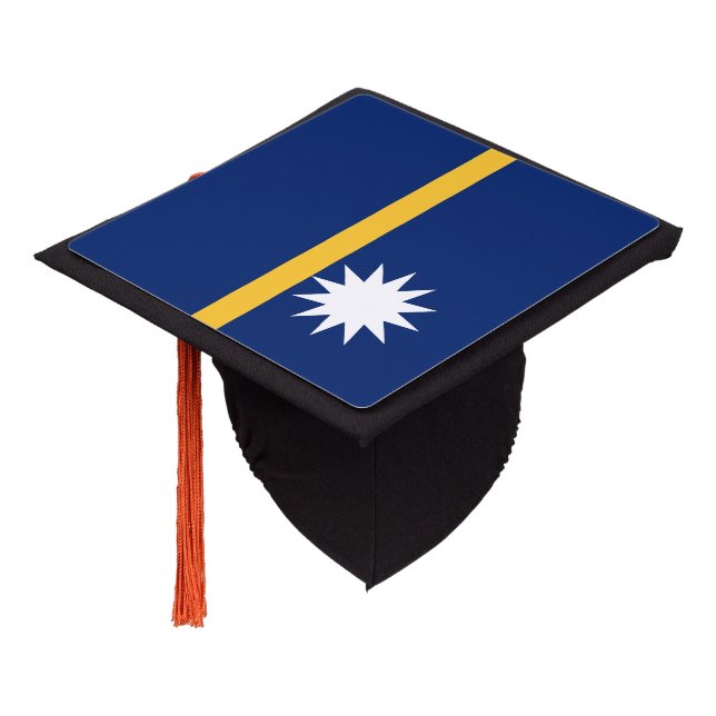 Nauru Flag Graduation Cap Topper (Angled)
