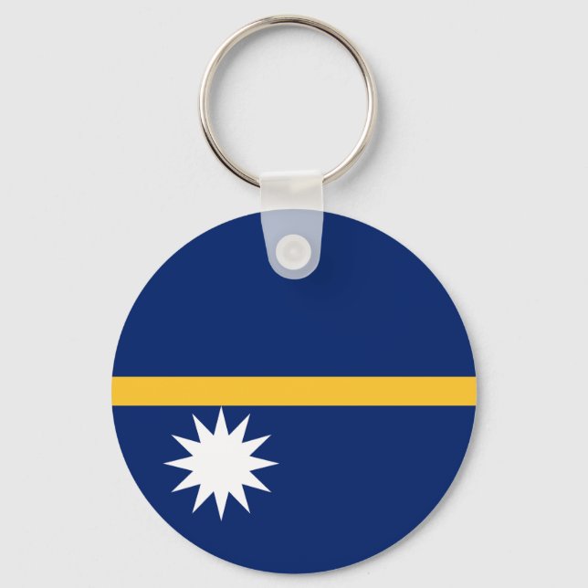 Nauru Flag Keychain (Front)