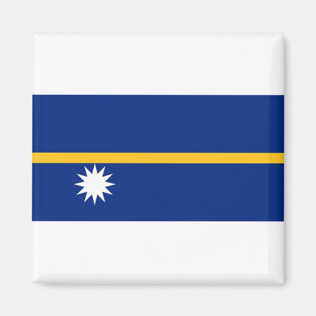 Nauru Flag Magnet (Front)